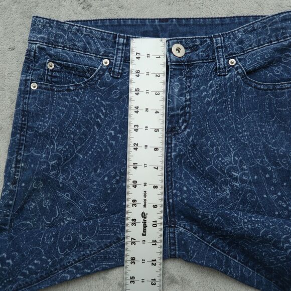 International Concepts Jeans Womens Size 8 Blue Mid-Rise Flare 30" Inseam Fringe - Picture 7 of 15
